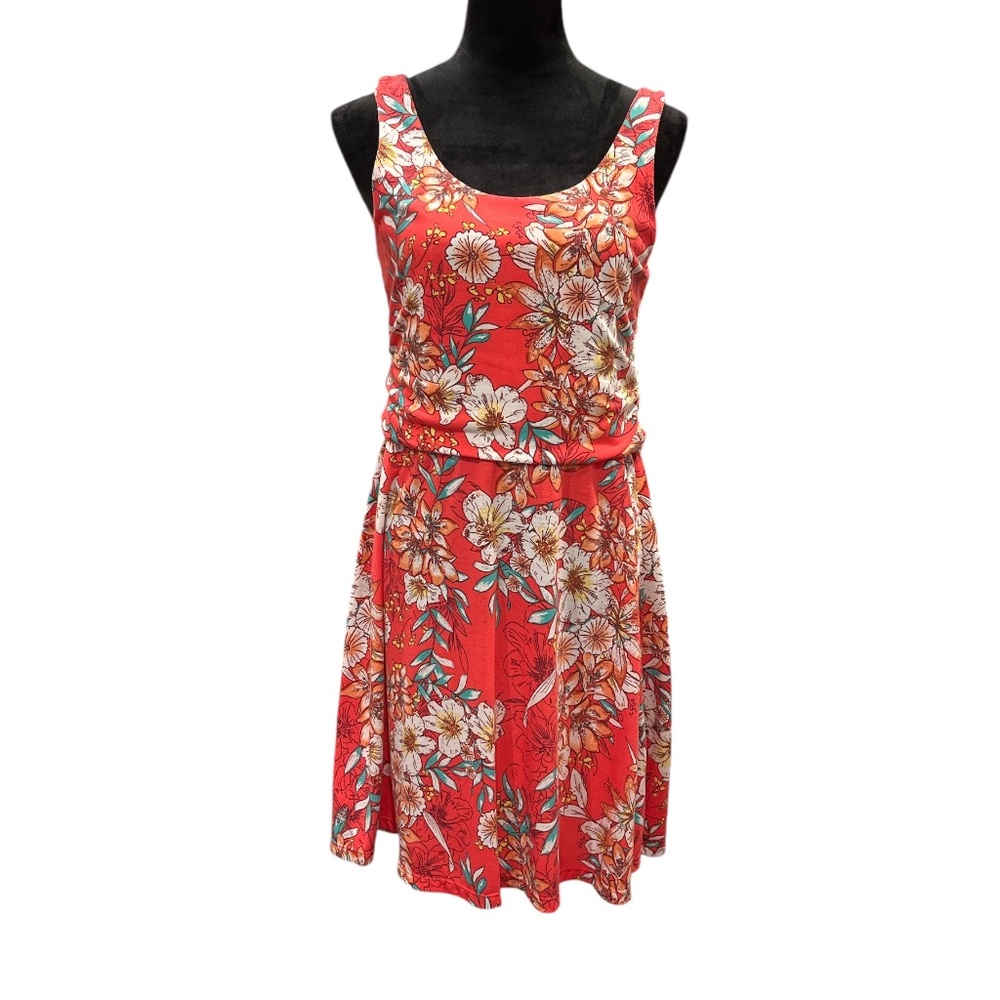 Cute Floral Dropwaist Sleeveless Fit & Flare Mini Sundress